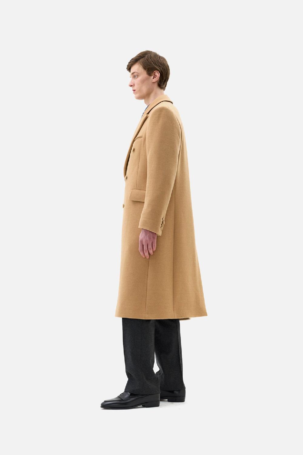 Clothsurgeon Camel Tailored Double Breasted Coat