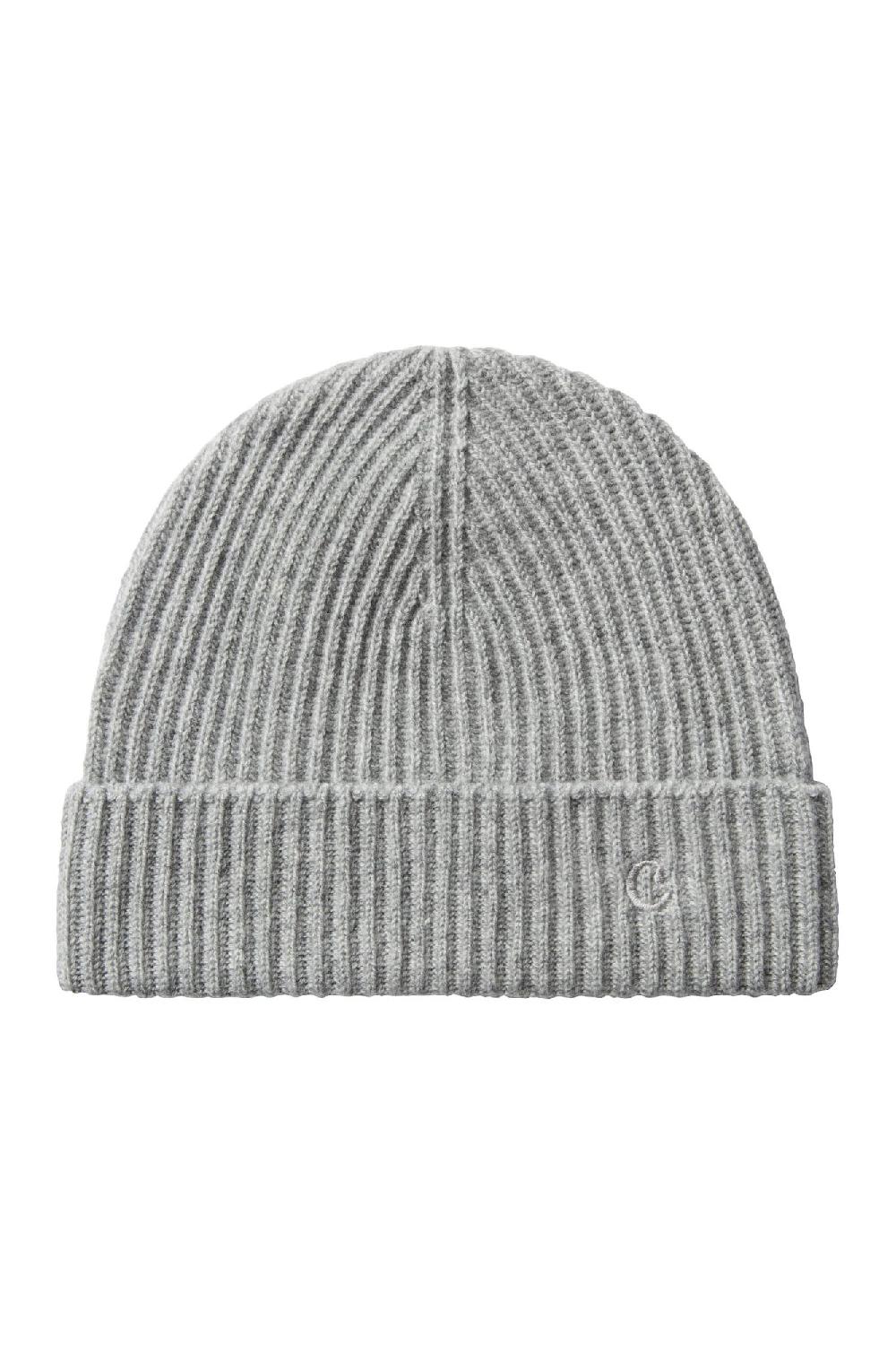 Clothsurgeon Grey Lux Cashmere Ribbed Beanie Hat