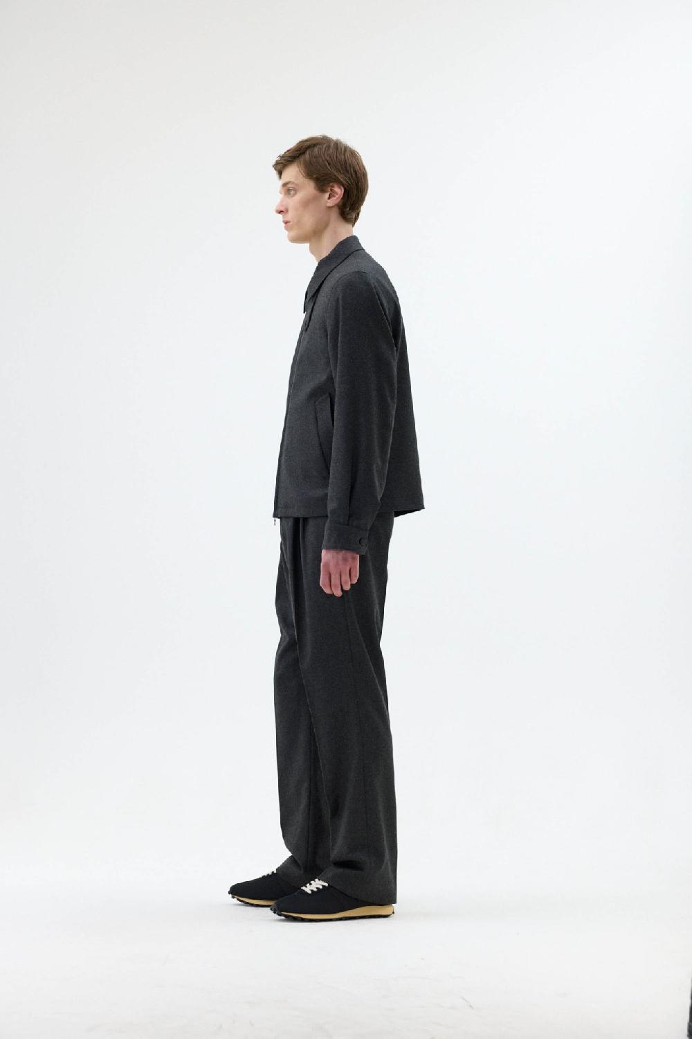 Clothsurgeon Grey Wool & Cashmere Flannel Blouson