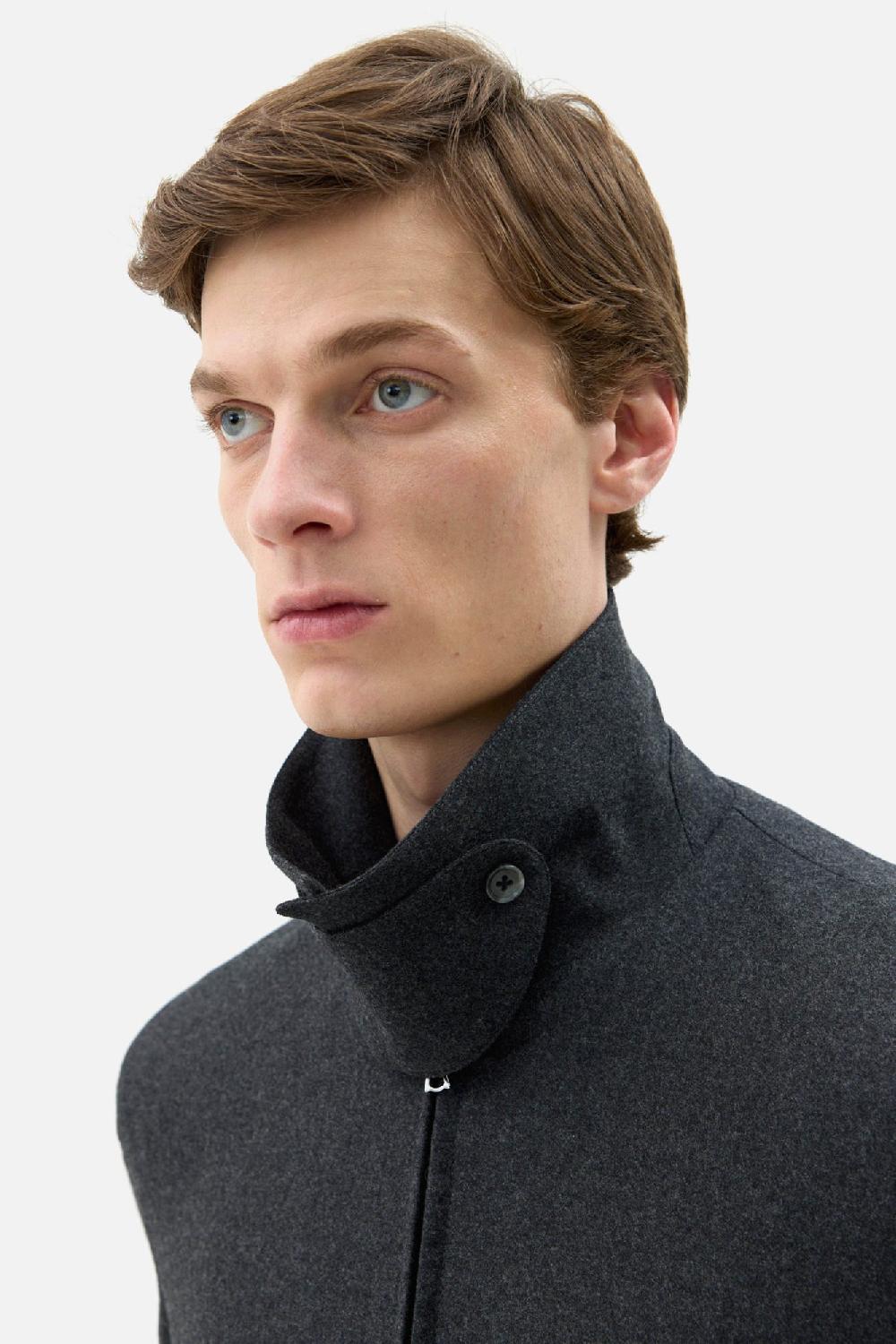 Clothsurgeon Grey Wool & Cashmere Flannel Blouson