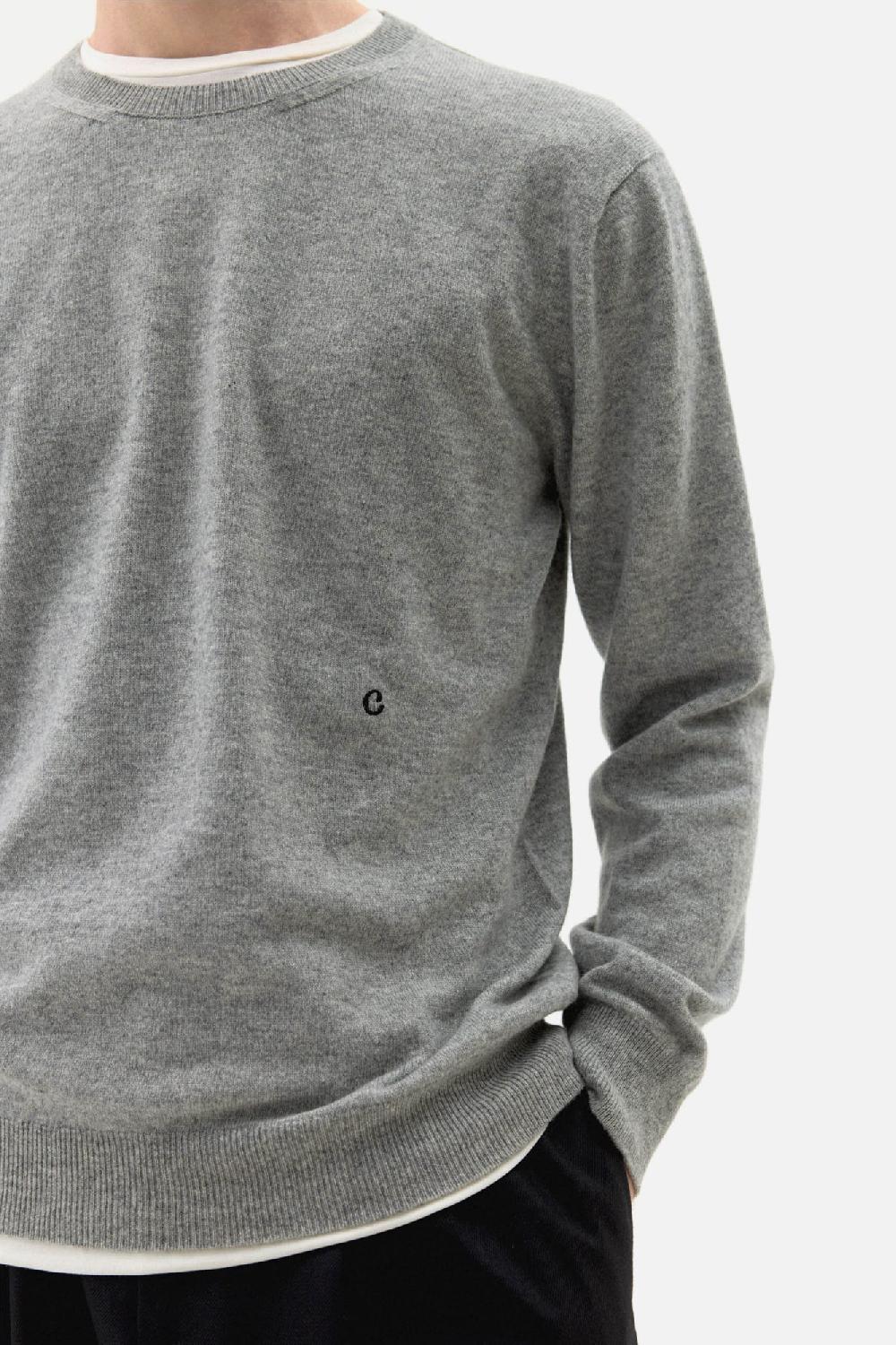 Clothsurgeon Light Grey Cashmere Crewneck Knit