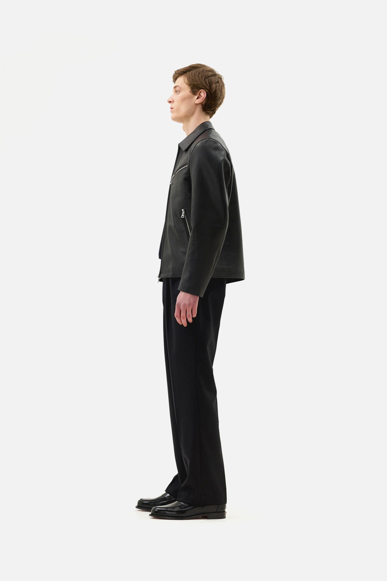Clothsurgeon Lux Stone Suede Zipper Blouson