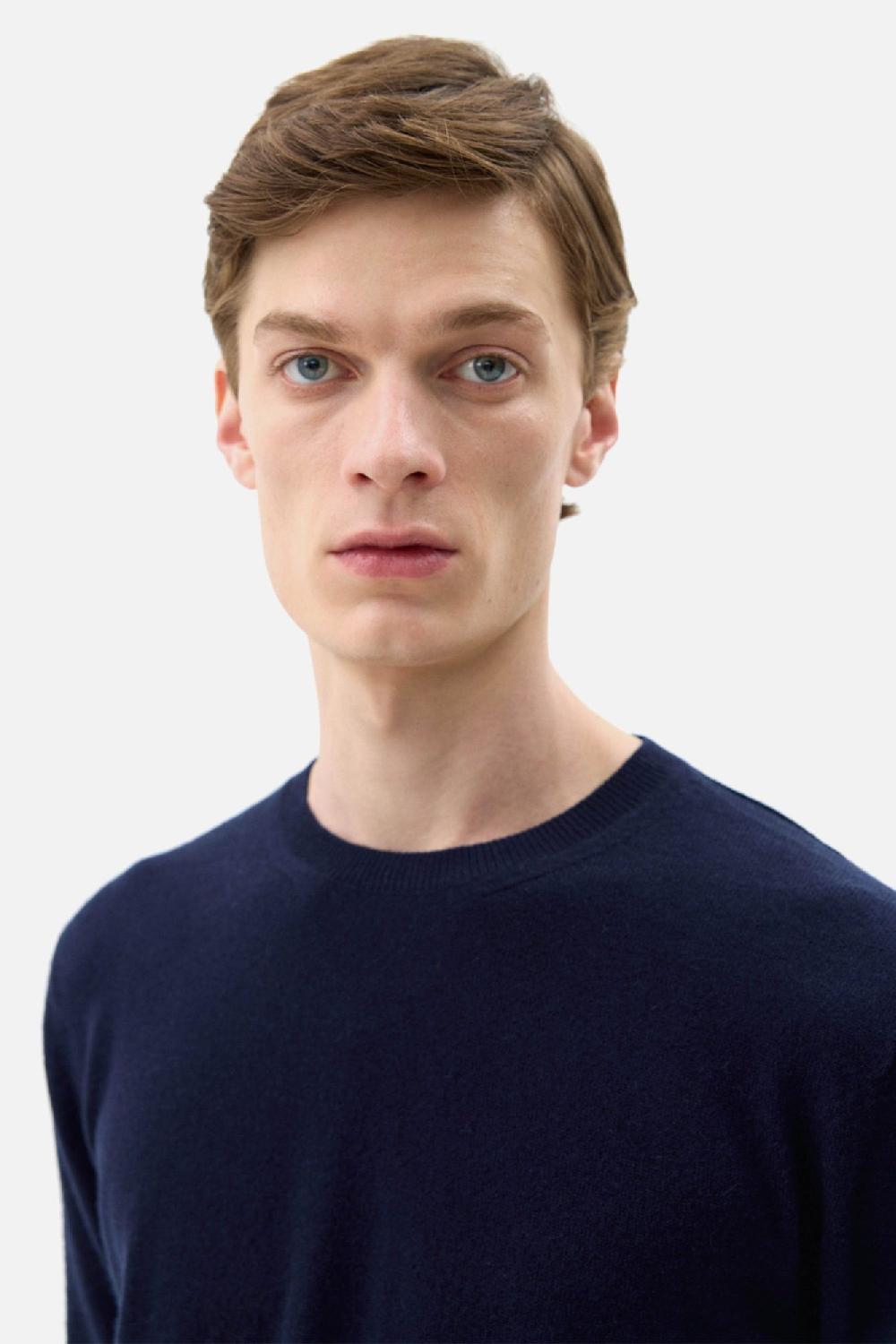 Clothsurgeon Navy Cashmere Crewneck Knit