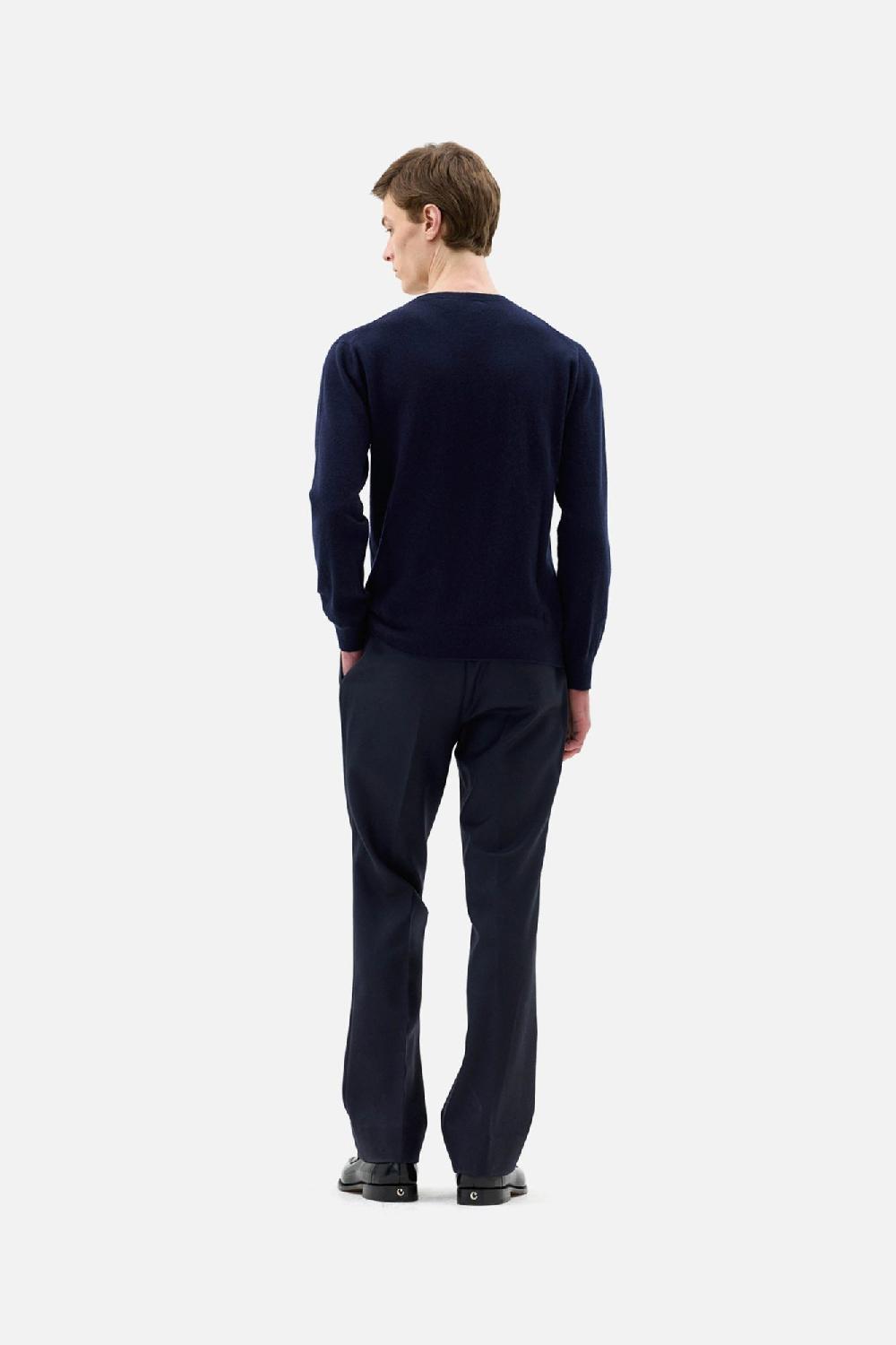 Clothsurgeon Navy Cashmere Crewneck Knit