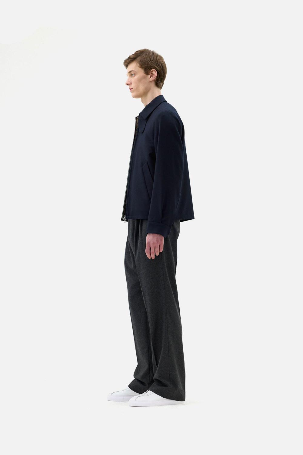Clothsurgeon Navy Wool & Cashmere Flannel Blouson