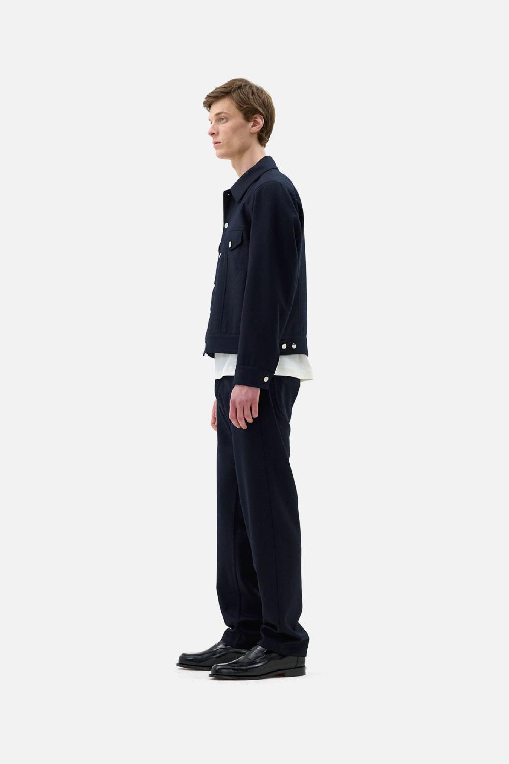 Clothsurgeon Navy Wool & Cashmere Flannel Type III
