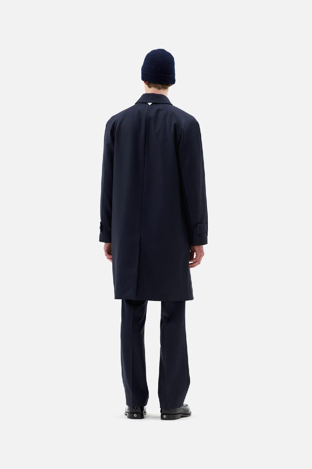 Clothsurgeon Navy Wool City Of London Mac Coat