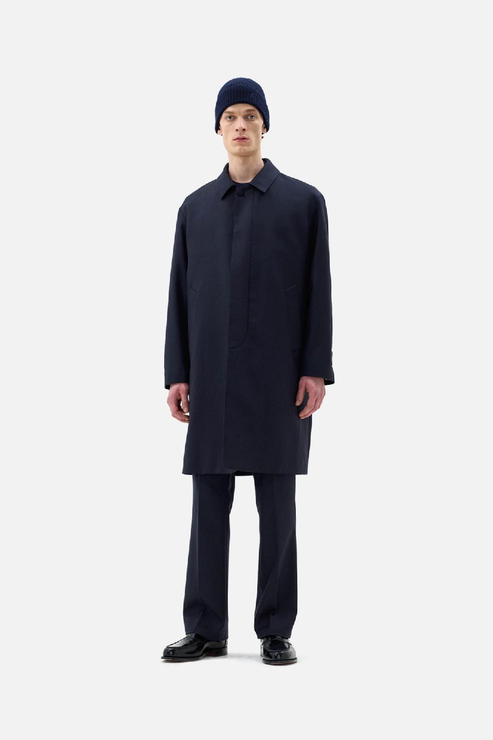 clothsurgeon Navy Wool City of London Mac Coat