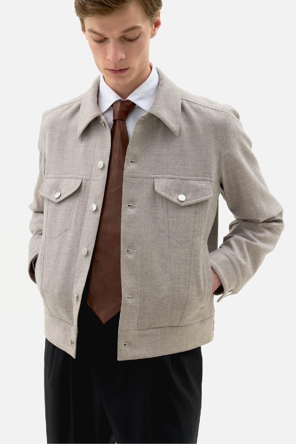 Clothsurgeon Stone Wool & Cashmere Flannel Type III