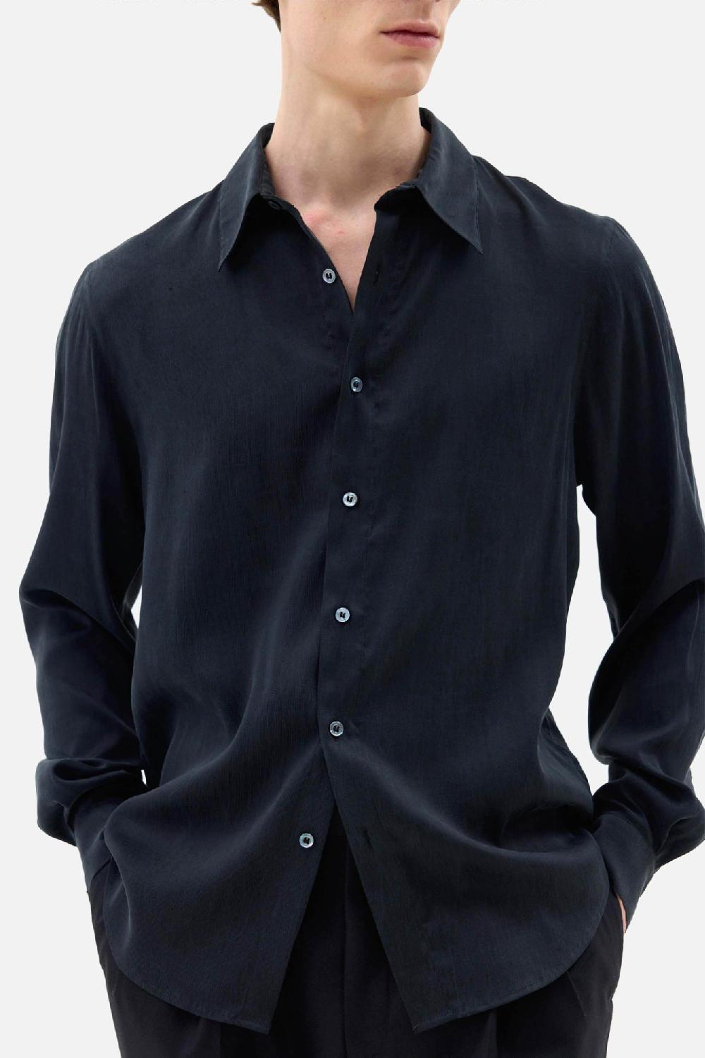 Clothsurgeon Washed Silk Slub Collar Shirt
