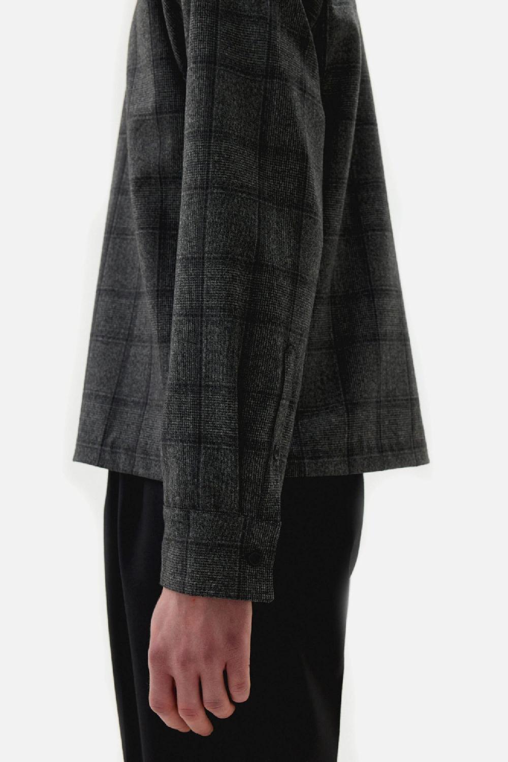 Clothsurgeon Wool Boucle Check Shirt-Tee