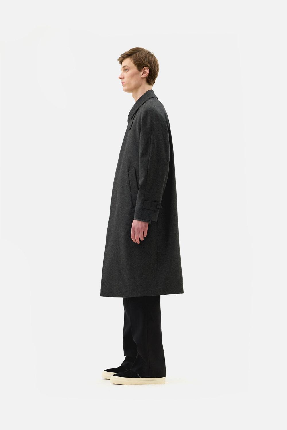Clothsurgeon Wool & Cashmere Flannel Mac Coat