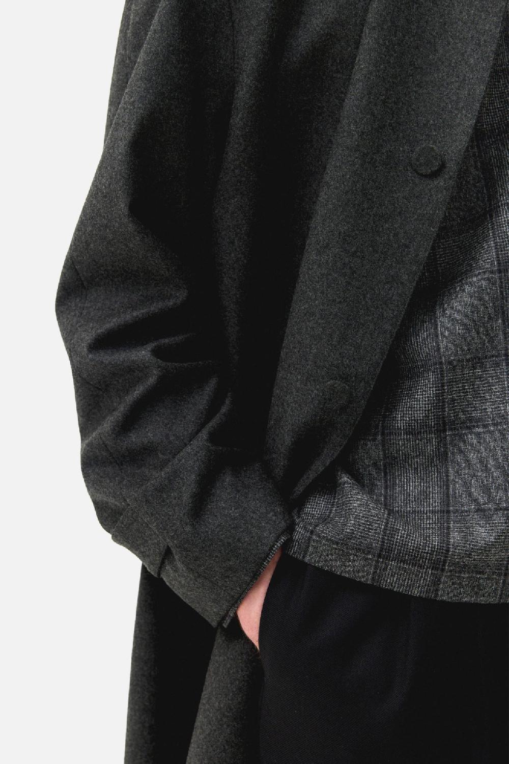 Clothsurgeon Wool & Cashmere Flannel Mac Coat