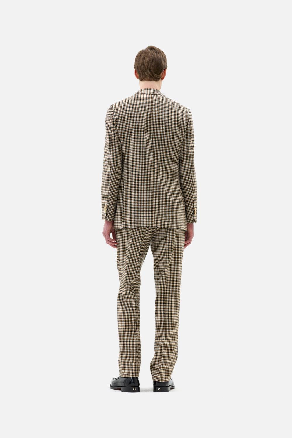 Clothsurgeon Wool Gun Check Single Breast Suit