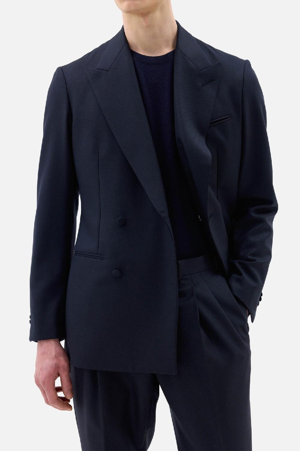 Clothsurgeon Navy Wool City Of London Double Breast Suit