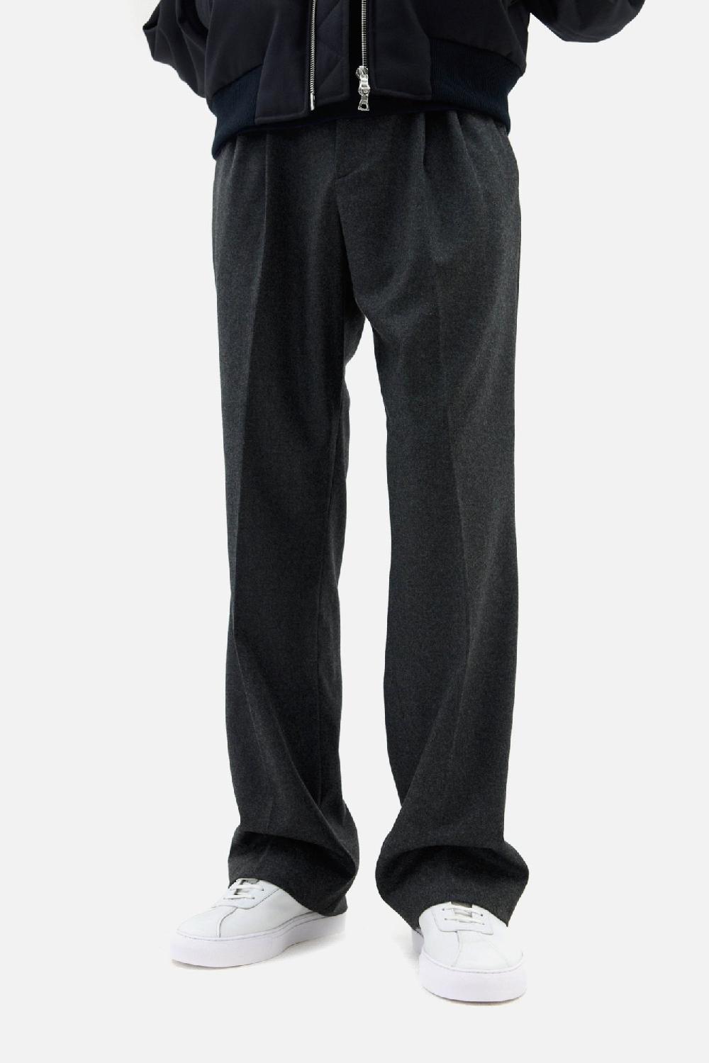 Clothsurgeon Wool & Cashmere Flannel Double Pleated Trouser