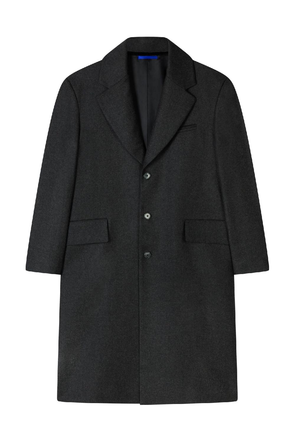Clothsurgeon Wool & Cashmere Flannel Single Breasted Coat