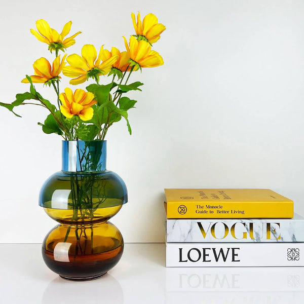 Cloudnola Bubble Med Blue & Yellow – Bubble Vase | Cloudnola