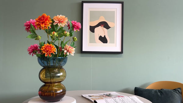 Cloudnola Bubble Med Blue & Yellow – Bubble Vase | Cloudnola