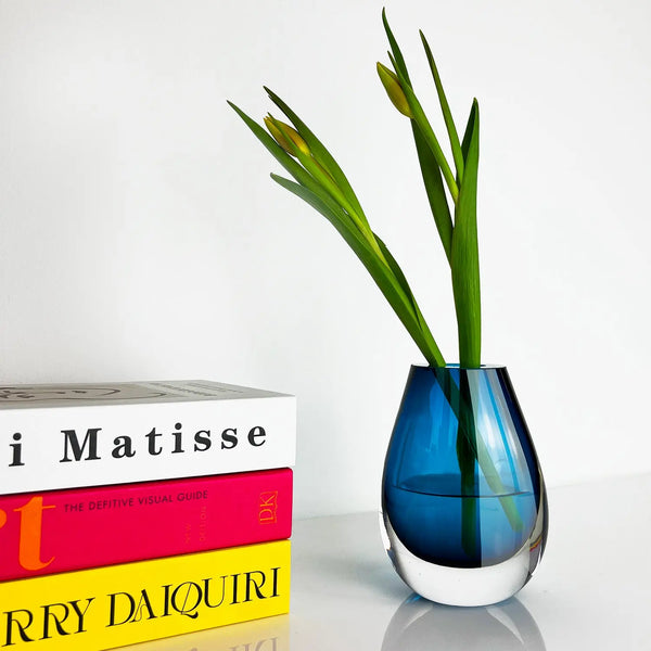 Cloudnola Drop Blue – Teardrop Bud Vase | Cloudnola