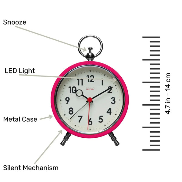 Cloudnola Factory Pink – Pink Alarm Clock | Cloudnola