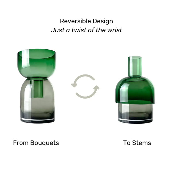 Cloudnola Flip Med Green & Gray – Grey Vase | Cloudnola