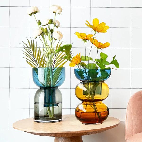 Cloudnola Fusion Blue Med Set – Glass Vase | Cloudnola