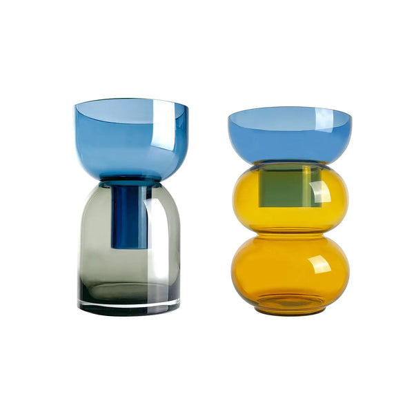 Cloudnola Fusion Blue Med Set – Glass Vase | Cloudnola