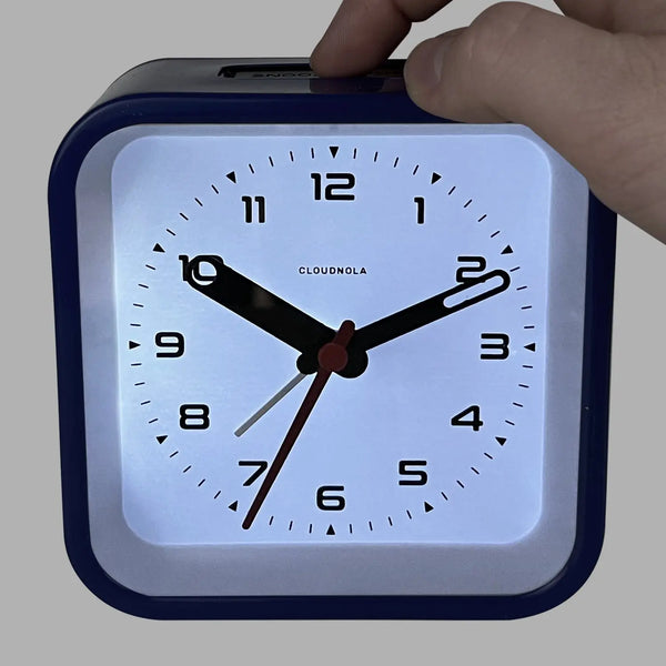 Cloudnola Railway Blue – Blue Alarm Clock | Cloudnola