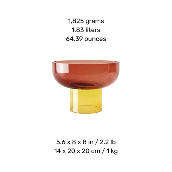 Cloudnola Tip Top Small Pink & Yellow – Bowl | Cloudnola