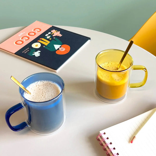 Cloudnola Cubo Double-Wall Cups – Large Set – Insulated Latte Glasses | Cloudnola