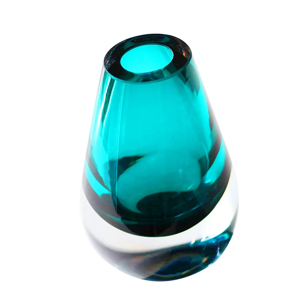 Cloudnola Drop Turquoise – Teardrop Glass Vase | Cloudnola
