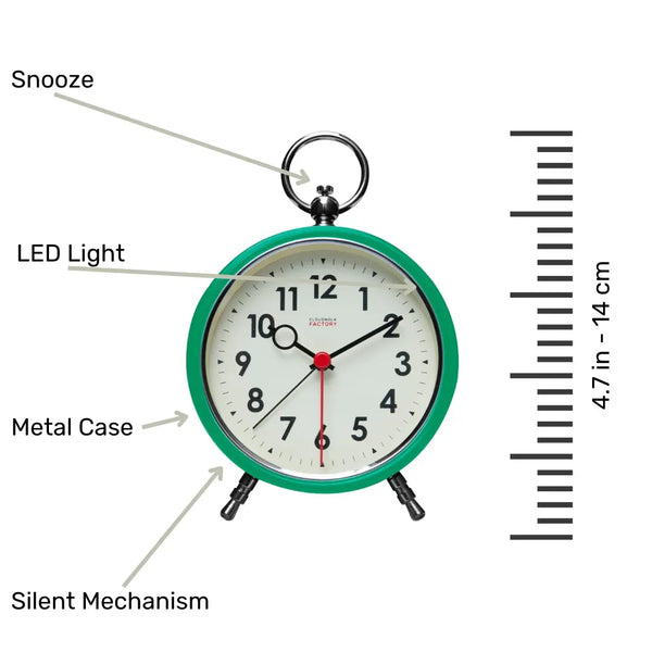 Cloudnola Factory Green – Green Alarm Clock | Cloudnola