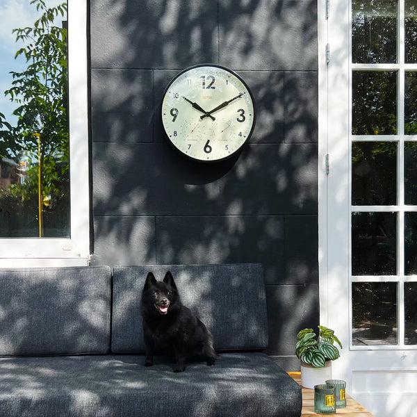 Cloudnola Factory Outdoor XL Black – Garden Clock | Cloudnola