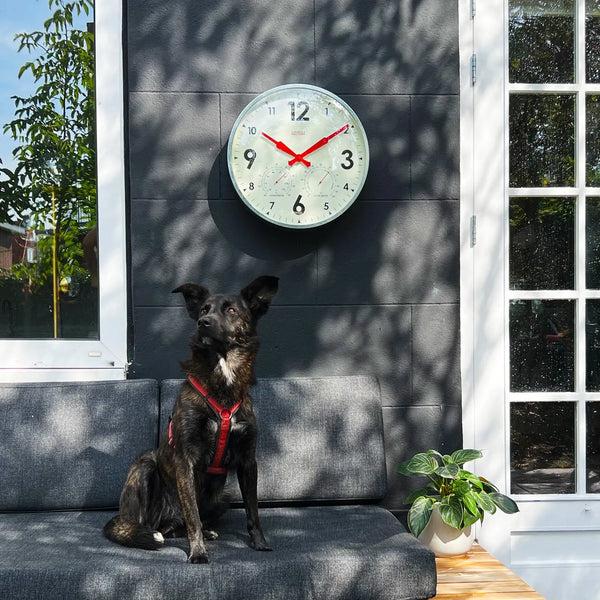Cloudnola Factory Outdoor XL Zinc – Large Outdoor Clock | Cloudnola
