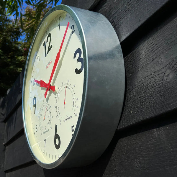 Cloudnola Factory Outdoor XL Zinc – Large Outdoor Clock | Cloudnola