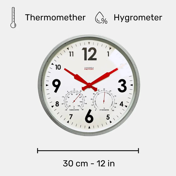 Cloudnola Factory Outdoor Zinc – Outdoor Decor Clock | Cloudnola