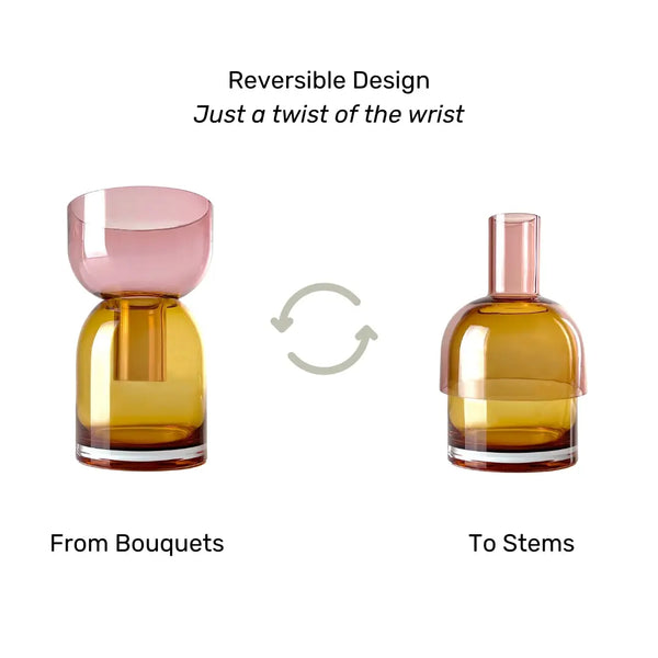 Cloudnola Flip Med Pink & Yellow – Yellow Vases | Cloudnola