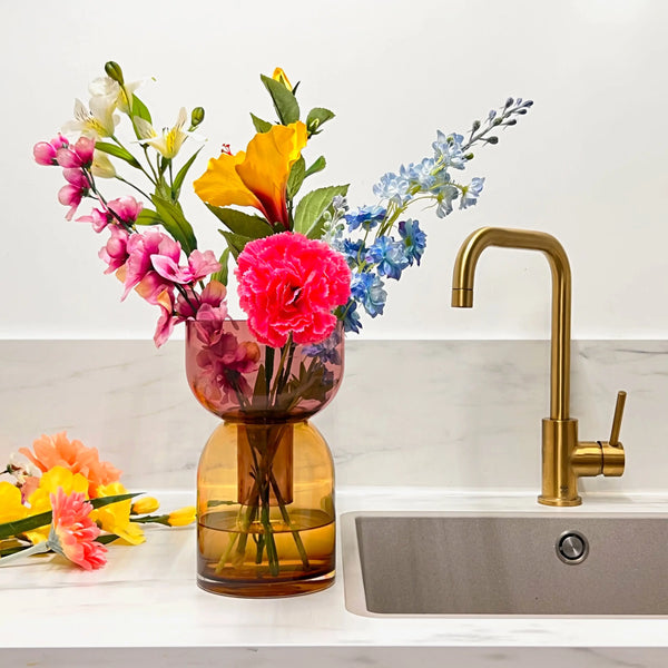 Cloudnola Flip Med Pink & Yellow – Yellow Vases | Cloudnola