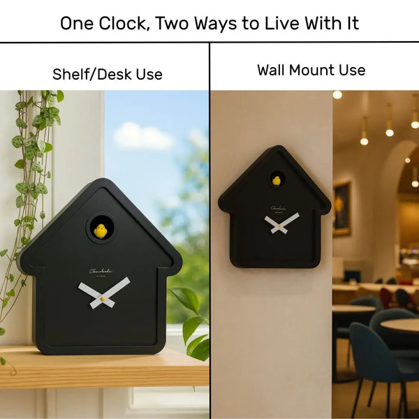 Cloudnola MoMA House Black Cuckoo Clock – Black Cuckoo Clock | Cloudnola