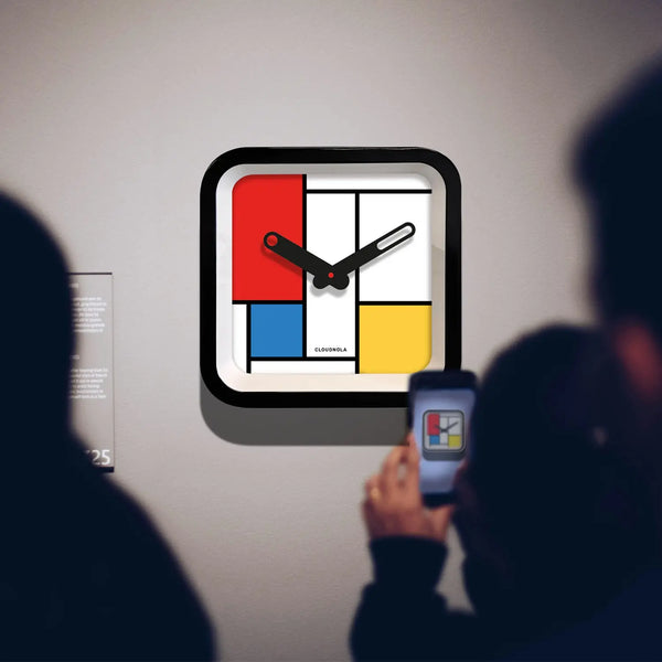 Cloudnola Mondrian Indoor/Outdoor Clock – Mondrian Clock | Cloudnola