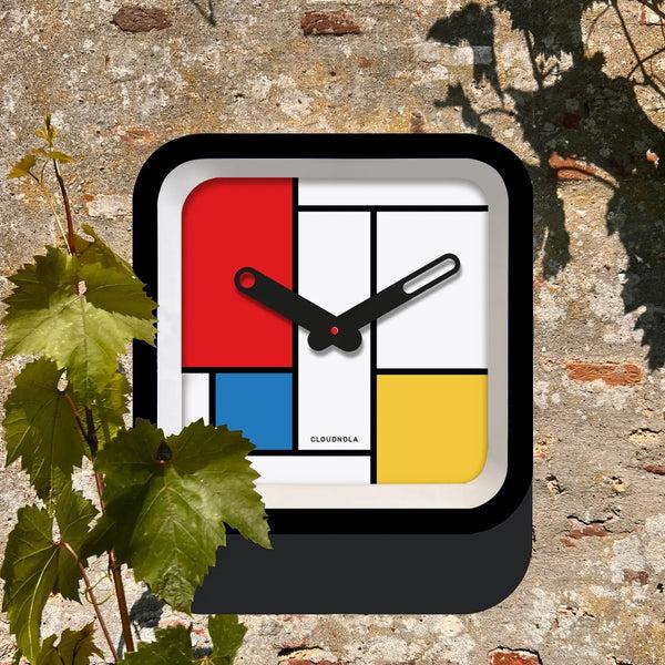 Cloudnola Mondrian Indoor/Outdoor Clock – Mondrian Clock | Cloudnola