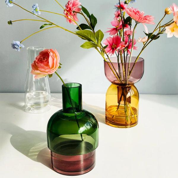 Cloudnola Pink And Green Vase – Reversible Glass Design | Cloudnola