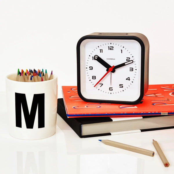 Cloudnola Railway Black – Black Alarm Clock | Cloudnola