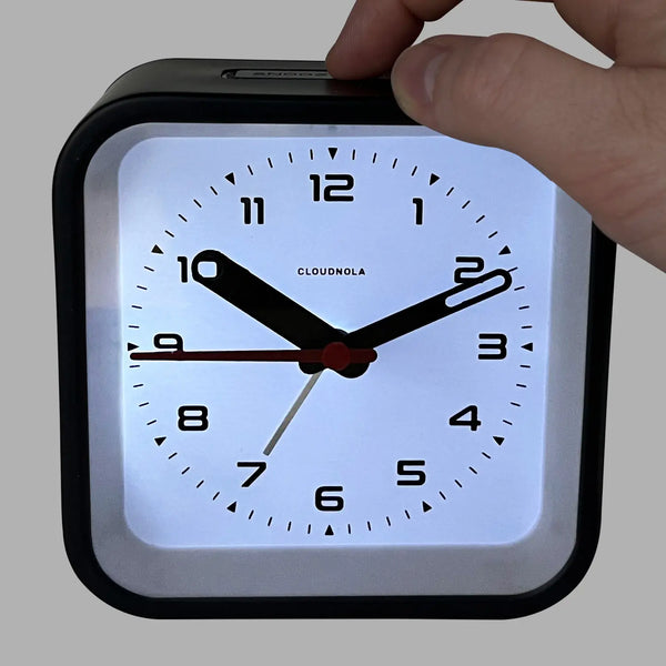 Cloudnola Railway Black – Black Alarm Clock | Cloudnola