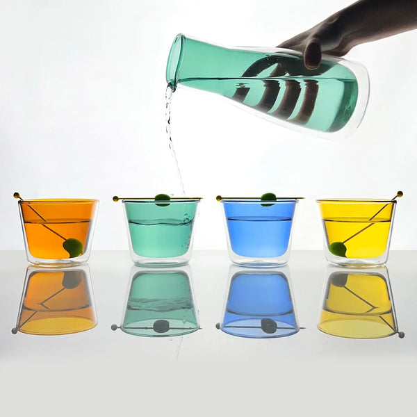 Cloudnola Rocks Carafe Green – Coffee Carafe (1000ml) – Double-Wall | Cloudnola