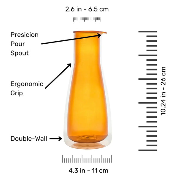 Cloudnola Rocks Carafe Orange – Double-Wall (1000ml) – Carafe | Cloudnola