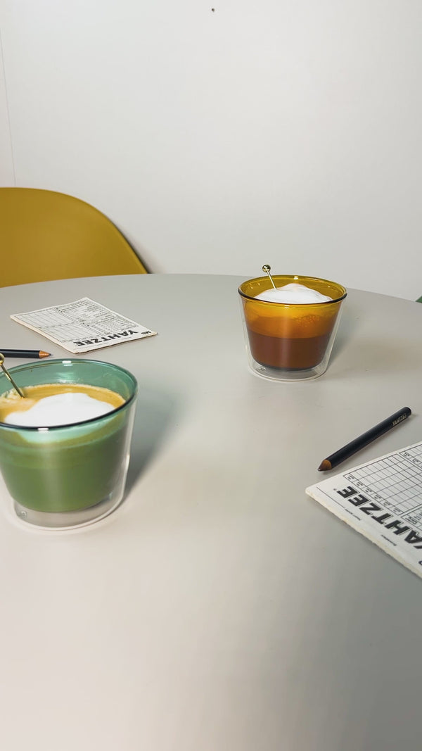 Cloudnola Rocks Double-Wall Glasses – Color Set (280ml) – Double Glass Cups | Cloudnola