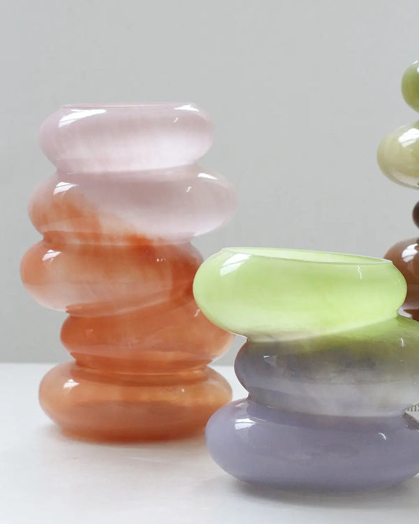 Cloudnola Swirl Vase Lime - Medium Lime Green Vase | Cloudnola