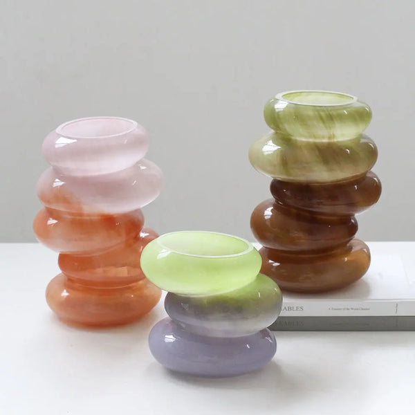 Cloudnola Swirl Vase Lime - Medium Lime Green Vase | Cloudnola